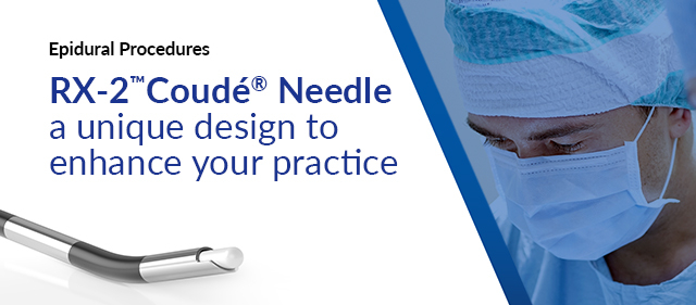 Epimed RX2 Coude Epidural needle