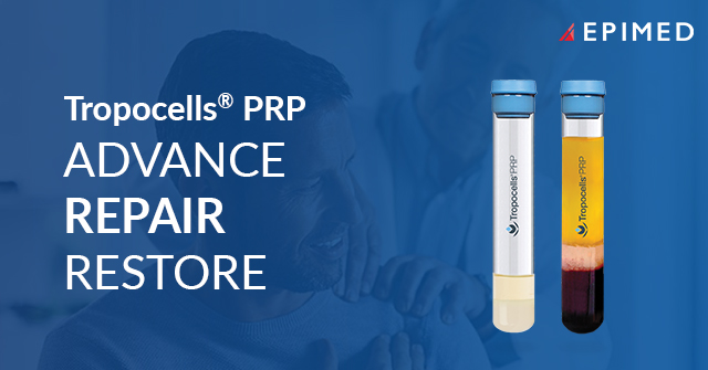 Pain management physician using Tropocells PRP system for minimally invasive treatment