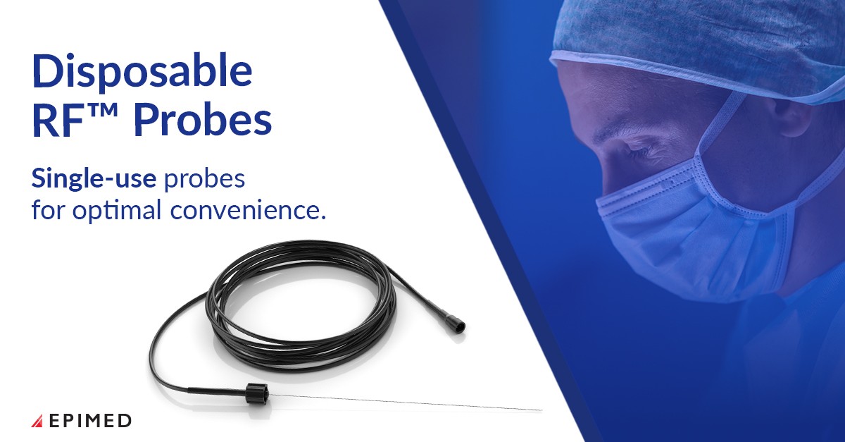 Disposable RF™ Probes: Single-use Probes for Optimal Convenience