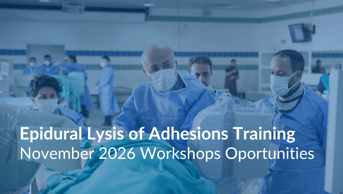 Epidural Lysis of Adhesions Training: November 2026 Workshops oportunities